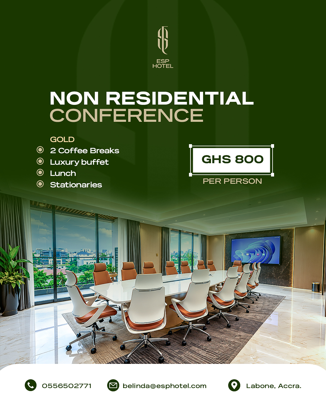 Non-Residential Conference Package(GOLD)